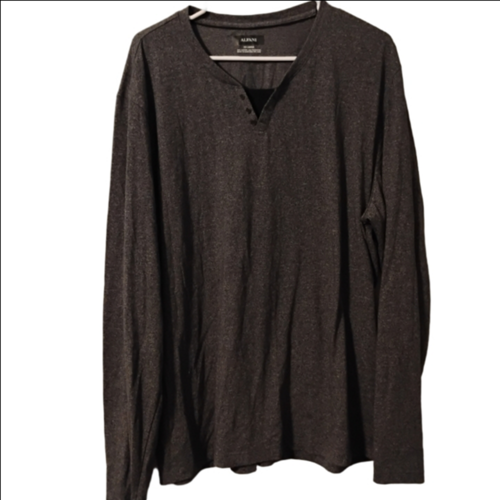 🚨5/$25🚨Alfani Women's Soft XXL Charcoal Gray Knit Top With Layer Look